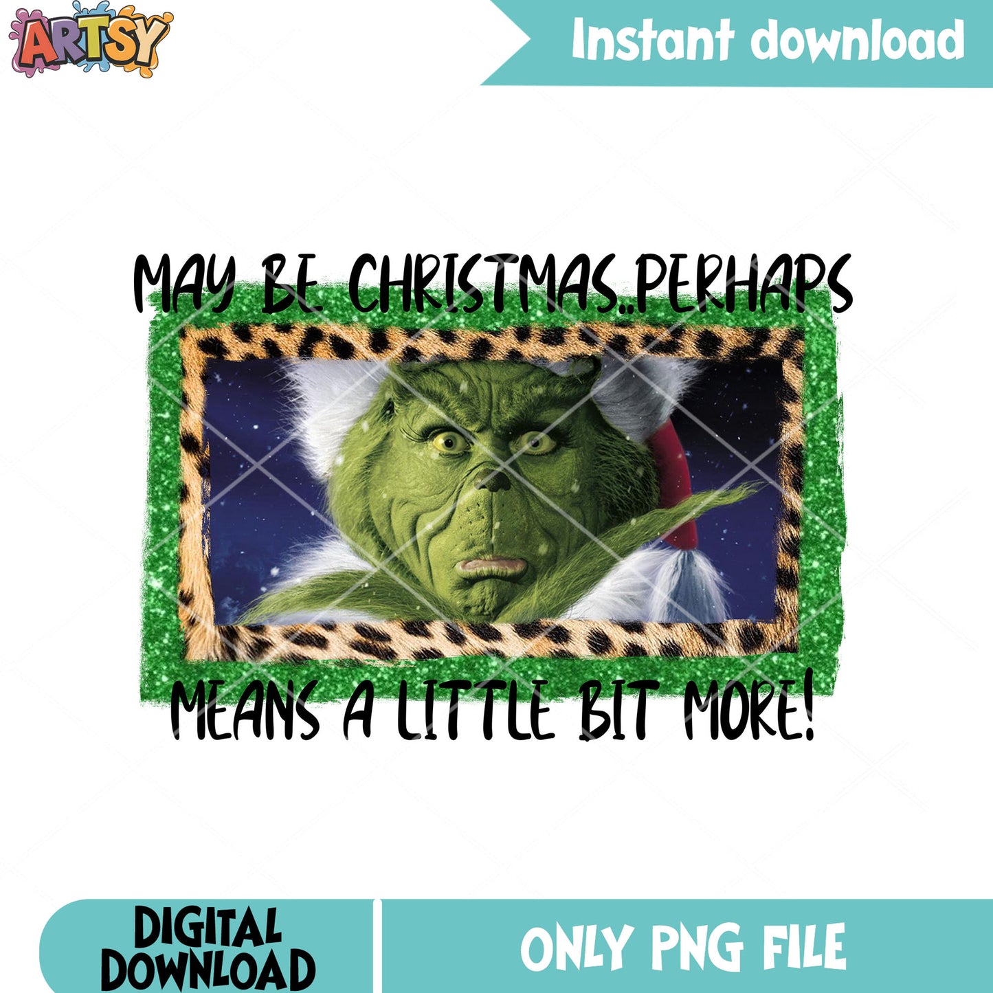 Holy grinch face in the christmas png, xmas png, green monster png