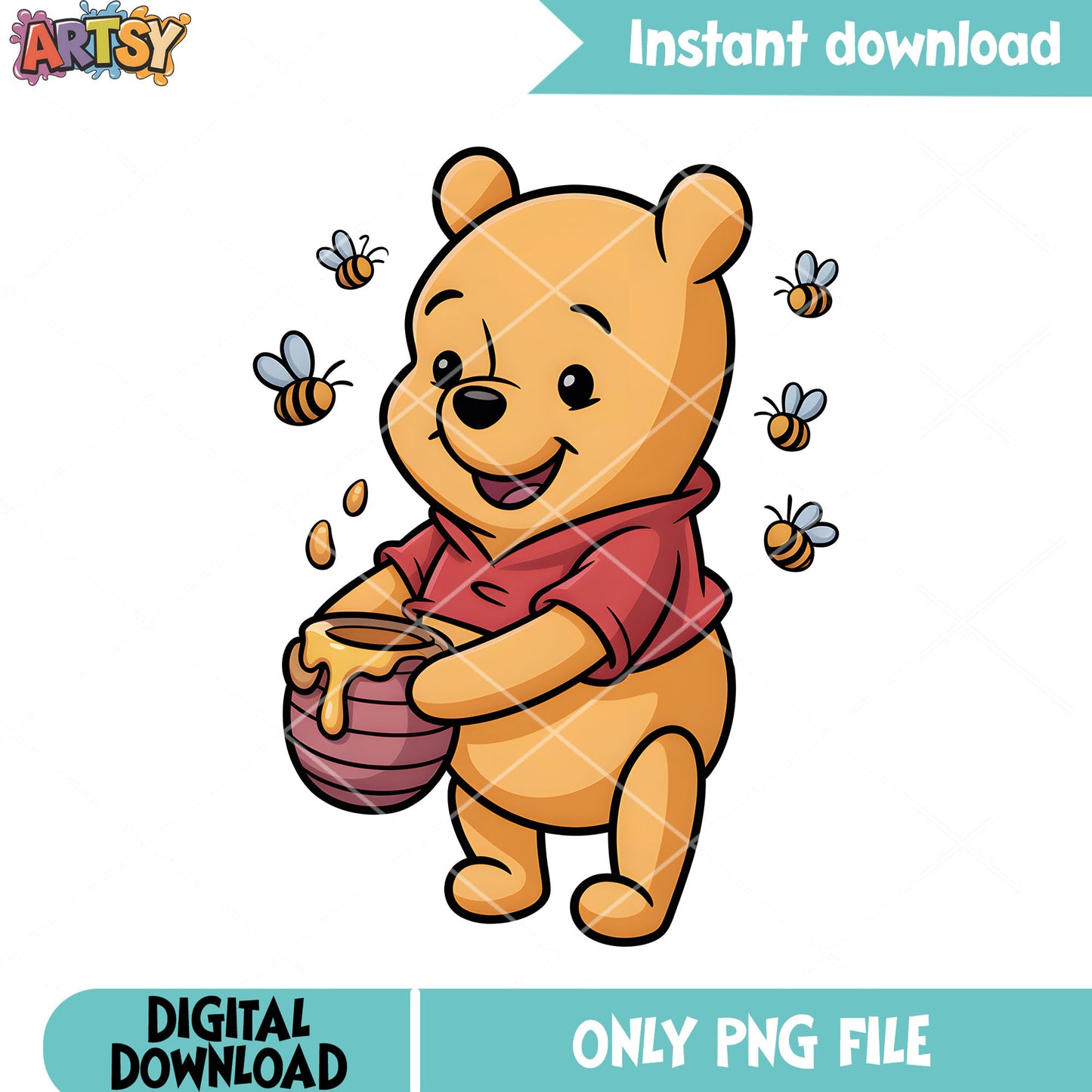 Honey baby pooh png, winnie the pooh png, pooh bear png