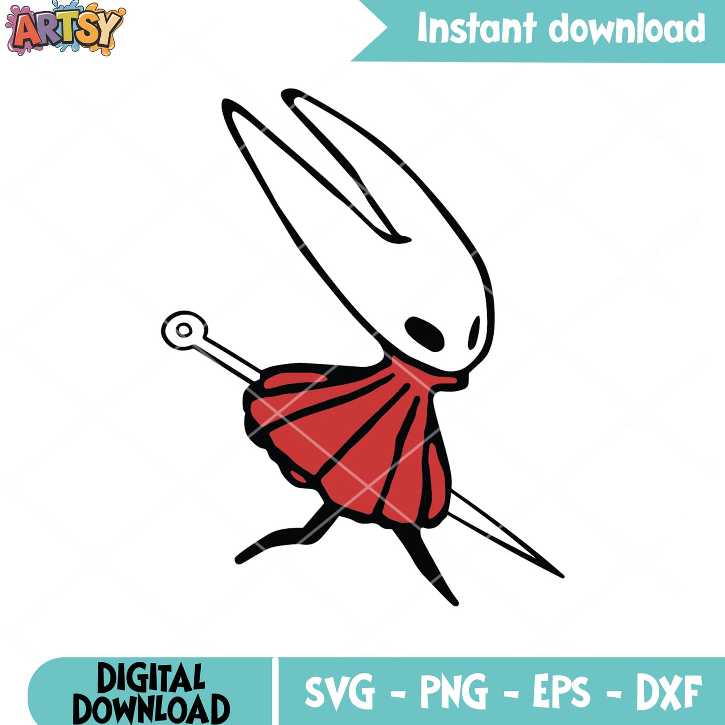 Hornet is walking svg, hornet silksong svg, silksong indie svg