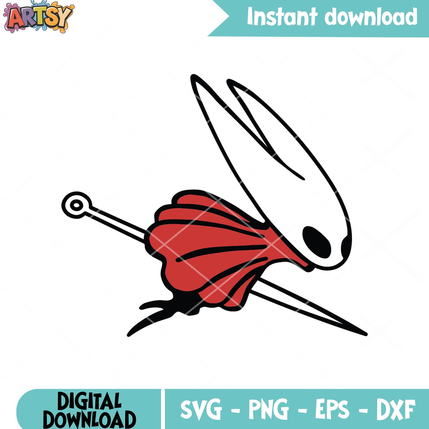 Hornet running svg, hornet silksong svg, silksong steam svg