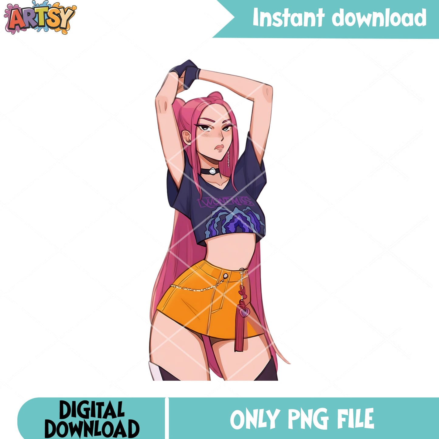 Hourglass figure mira hunter png, mira huntrix png, huntrix movie png