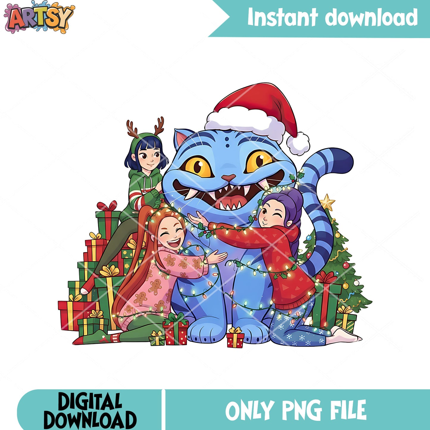 Hunter huntrix chistmas png, Santa hat png, kpop demon hunters png