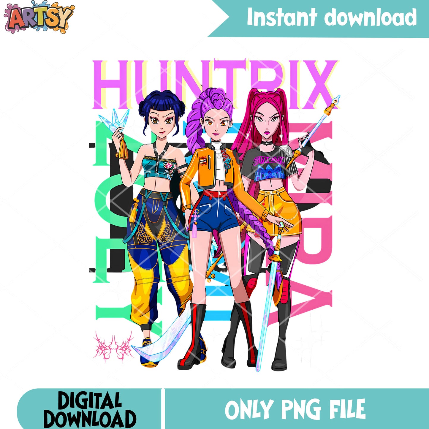 Hunters member huntrix png, huntrix movie png, kpop demon hunters png