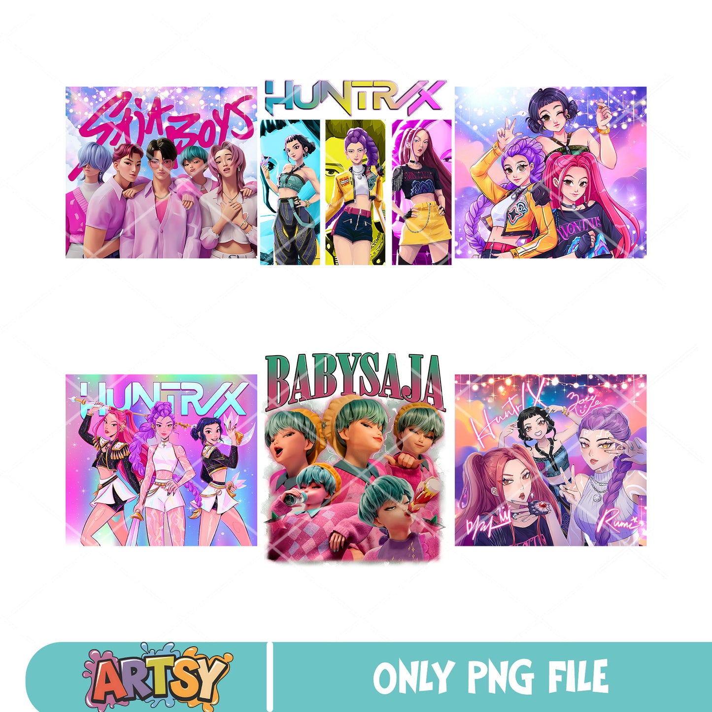 Huntrix saja boys png tumbler, saja boys png, huntrix members png