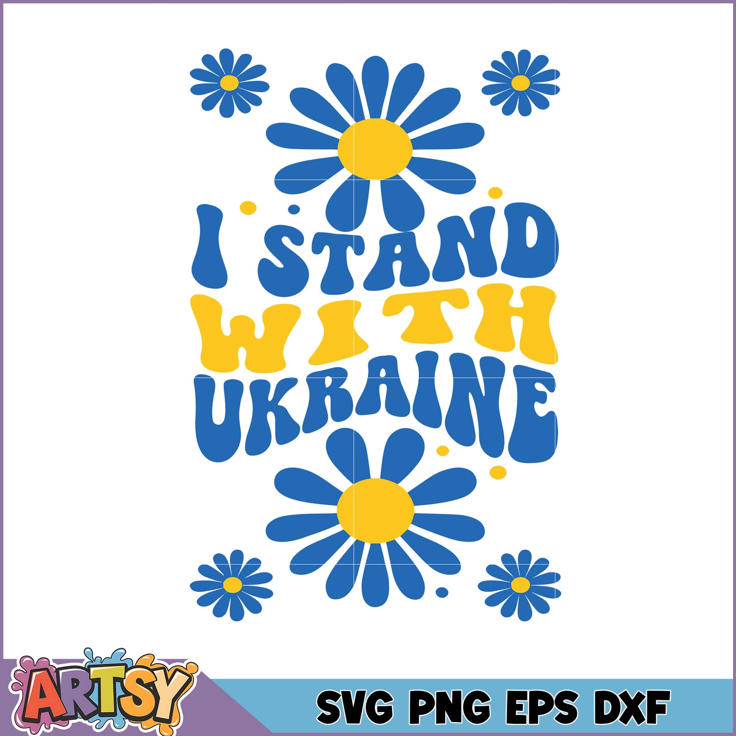 I Stand With Ukraine SVG Cut File