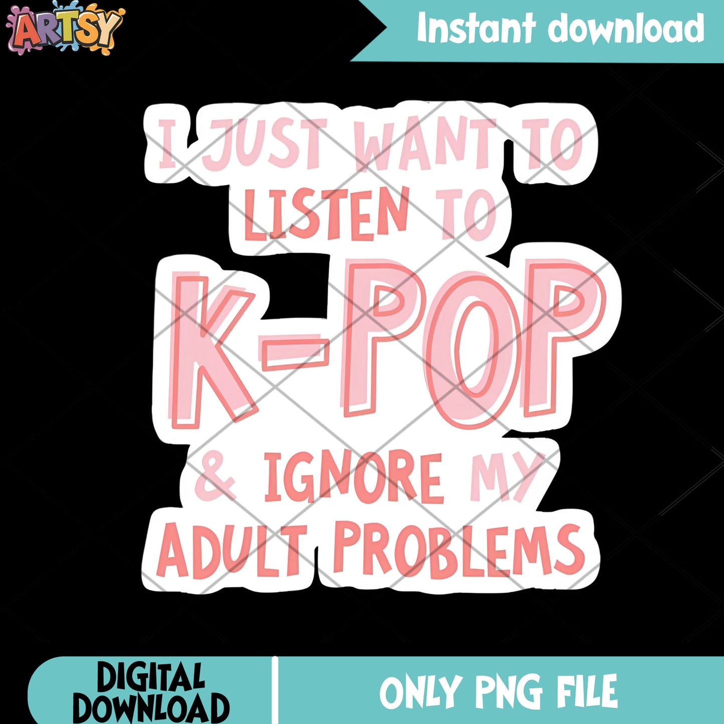 I just want to listen to kpop png, kpop png, kpop demon hunters png
