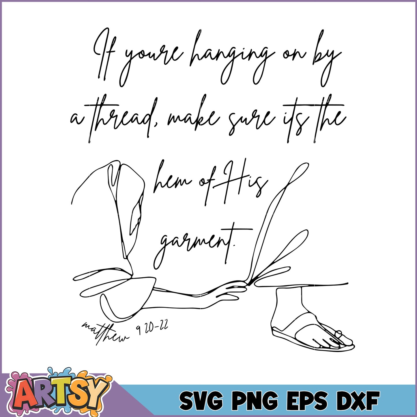 Inspirational SVG Design About Faith and Perseverance