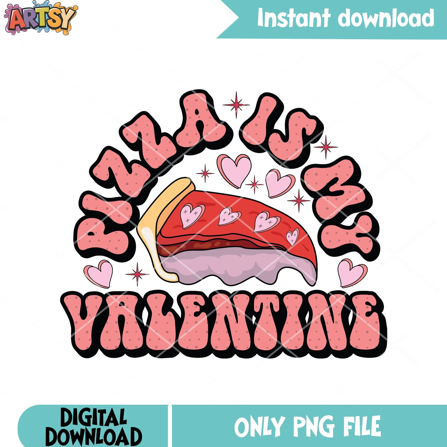 Italia valentine pizza png, valentines day png, love vibes png