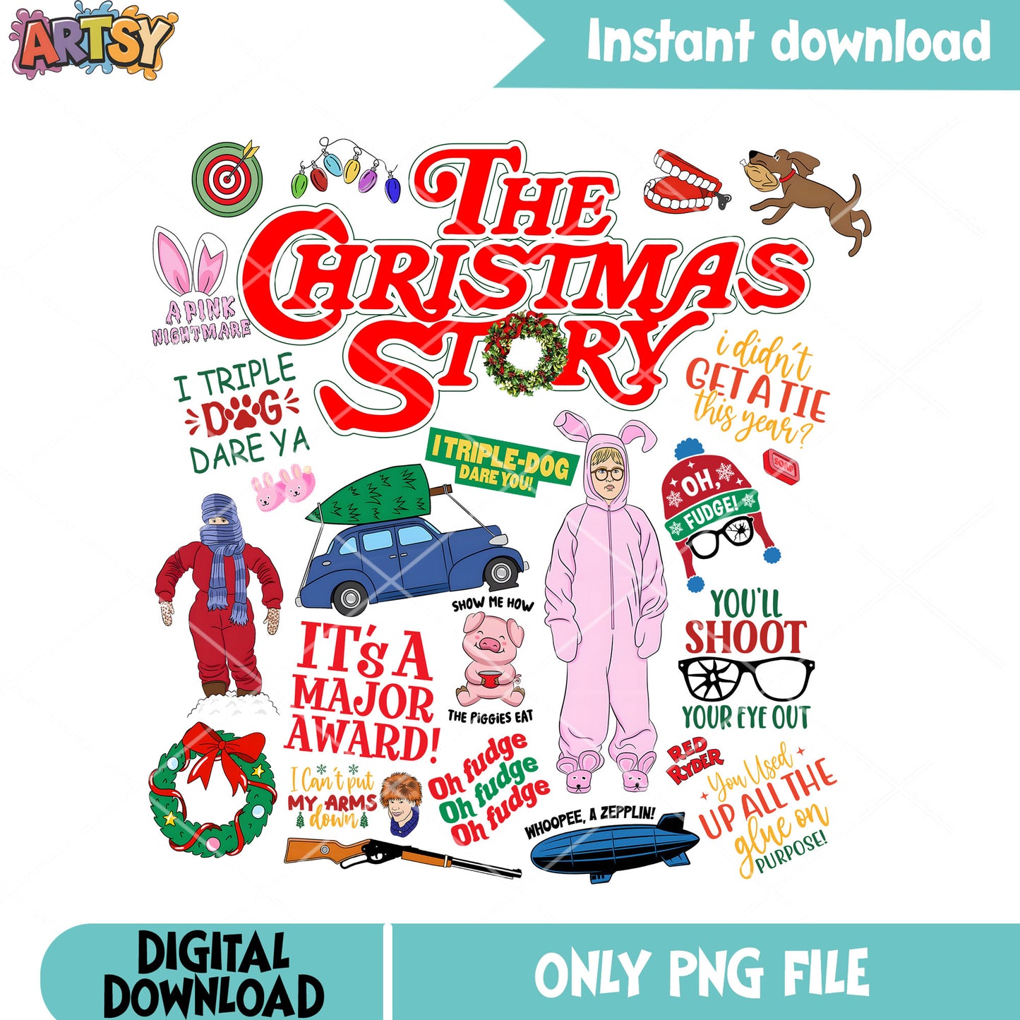 Its a major award png, a christmas story png, pink nightmare png