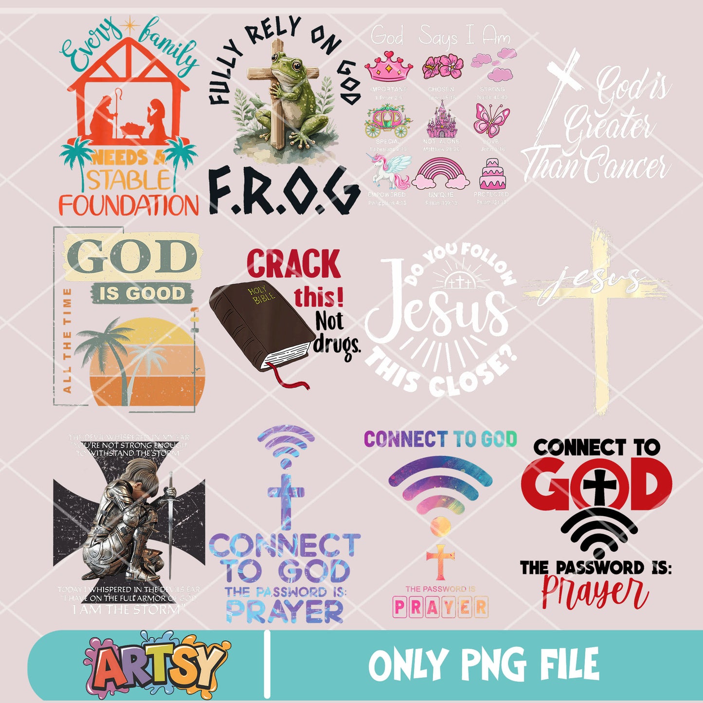 Jesus god quotes png bundle, god is good png, jesus quotes png