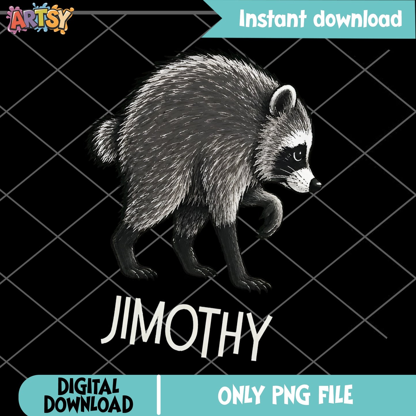 Jimothy Raccoon PNG, Funny Raccoon Meme PNG, Cute Animal PNG