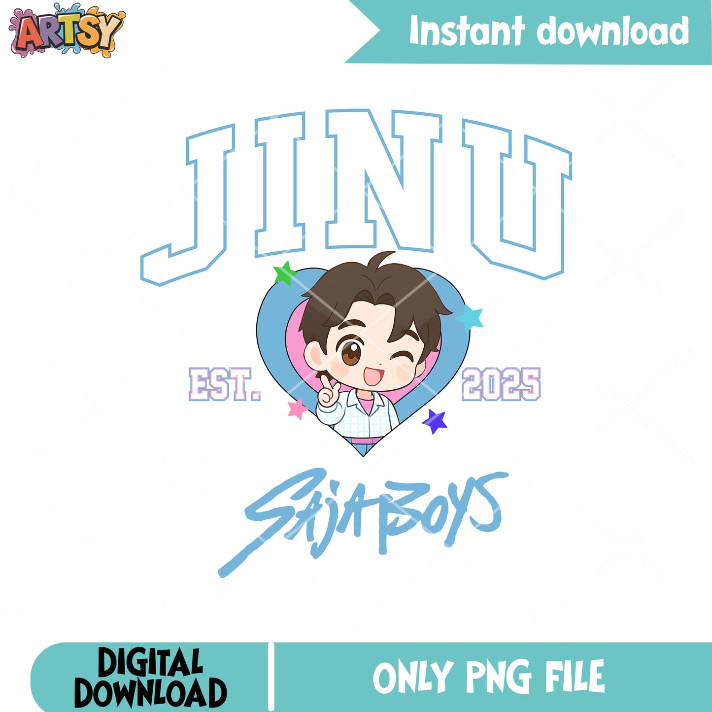 Jinu chibi saja est png, saja boys band png, kpop demon hunters png