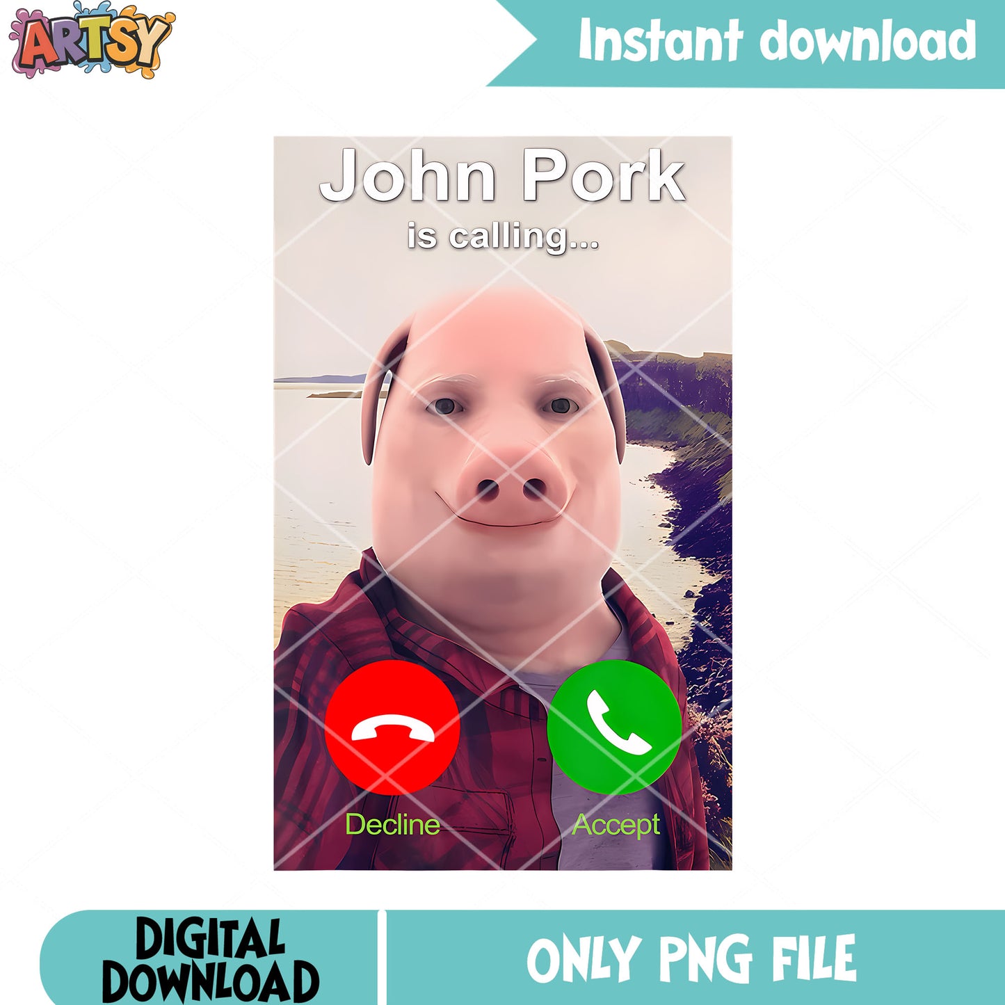 John pork is calling png, funny memes png, funny numbers to call png