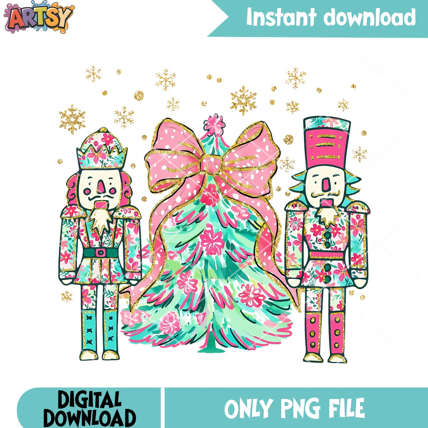 King of mouse and nutcracker png, merry xmas png, Sugar Plum Fairy png