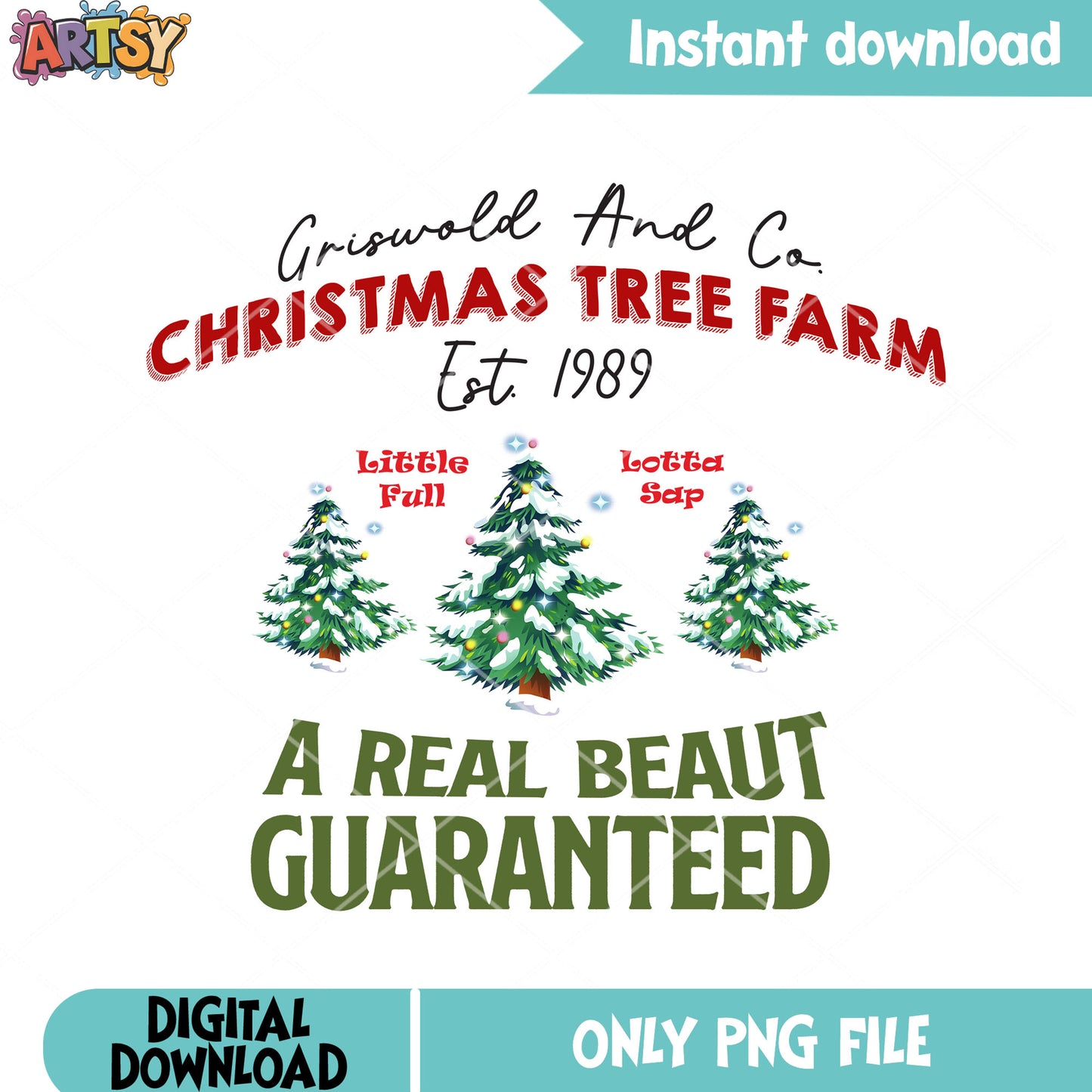 Little full lotta sap png, xmas png, lampoon christmas png