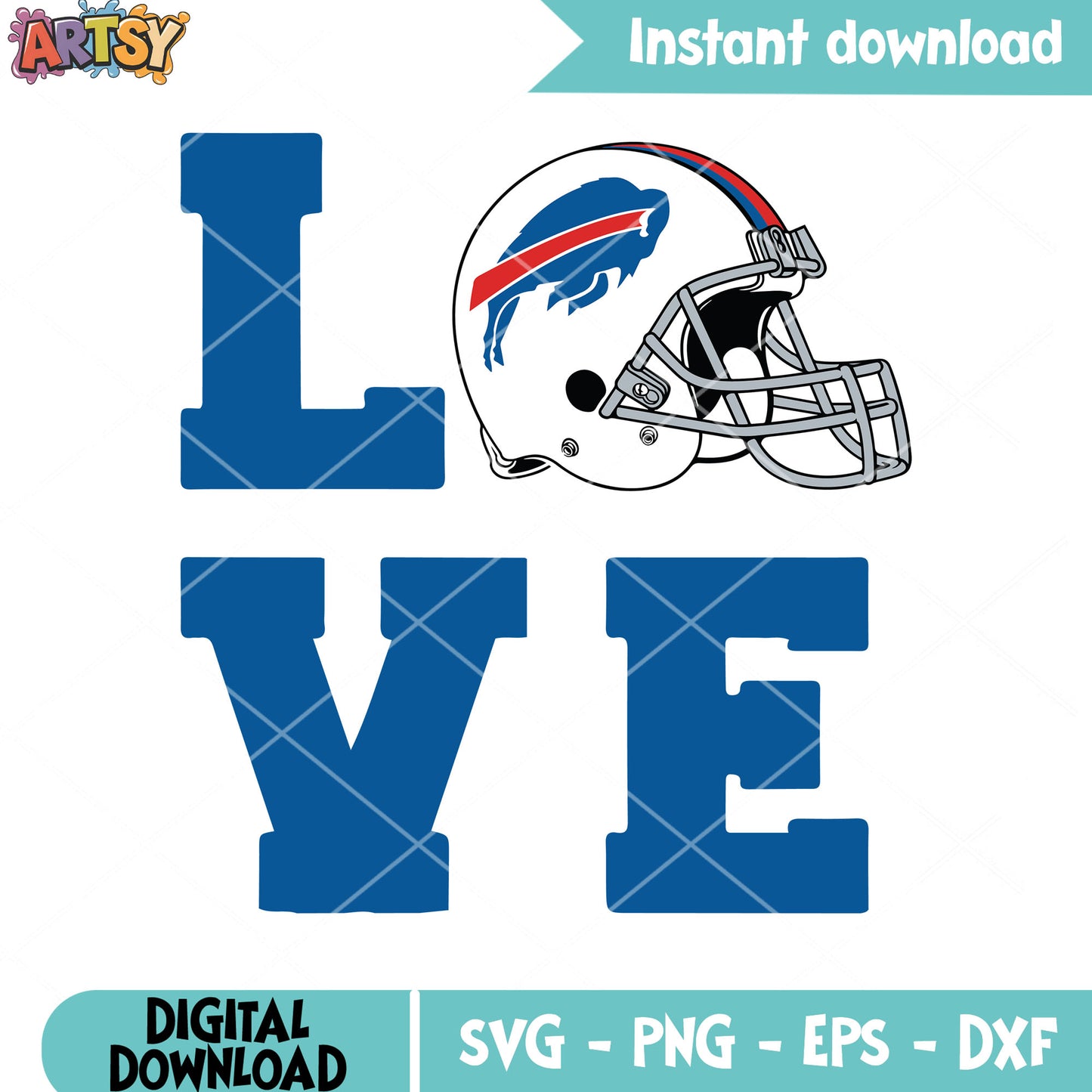 Love Bills helmet svg, buffalo bills svg, nfl football team svg