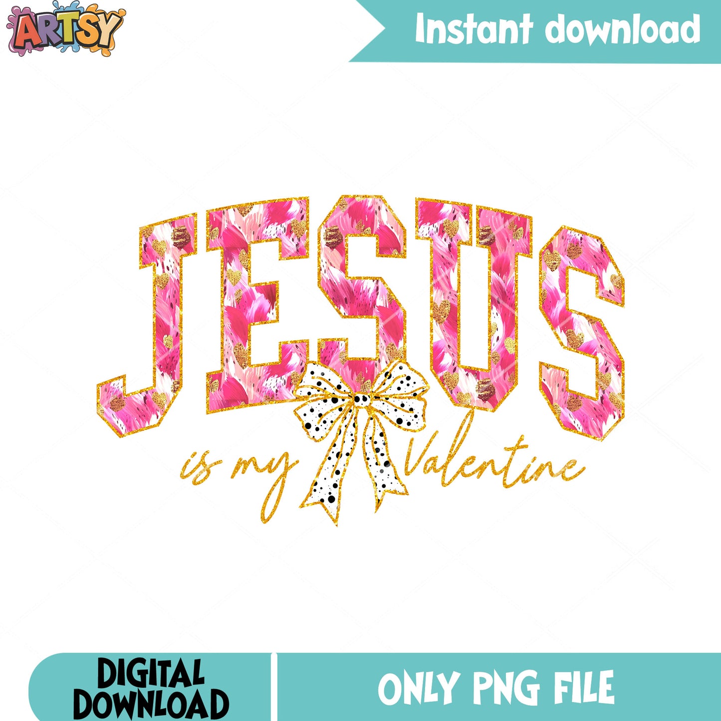 Love jesus in valentine png, valentine day png, jesus christ png