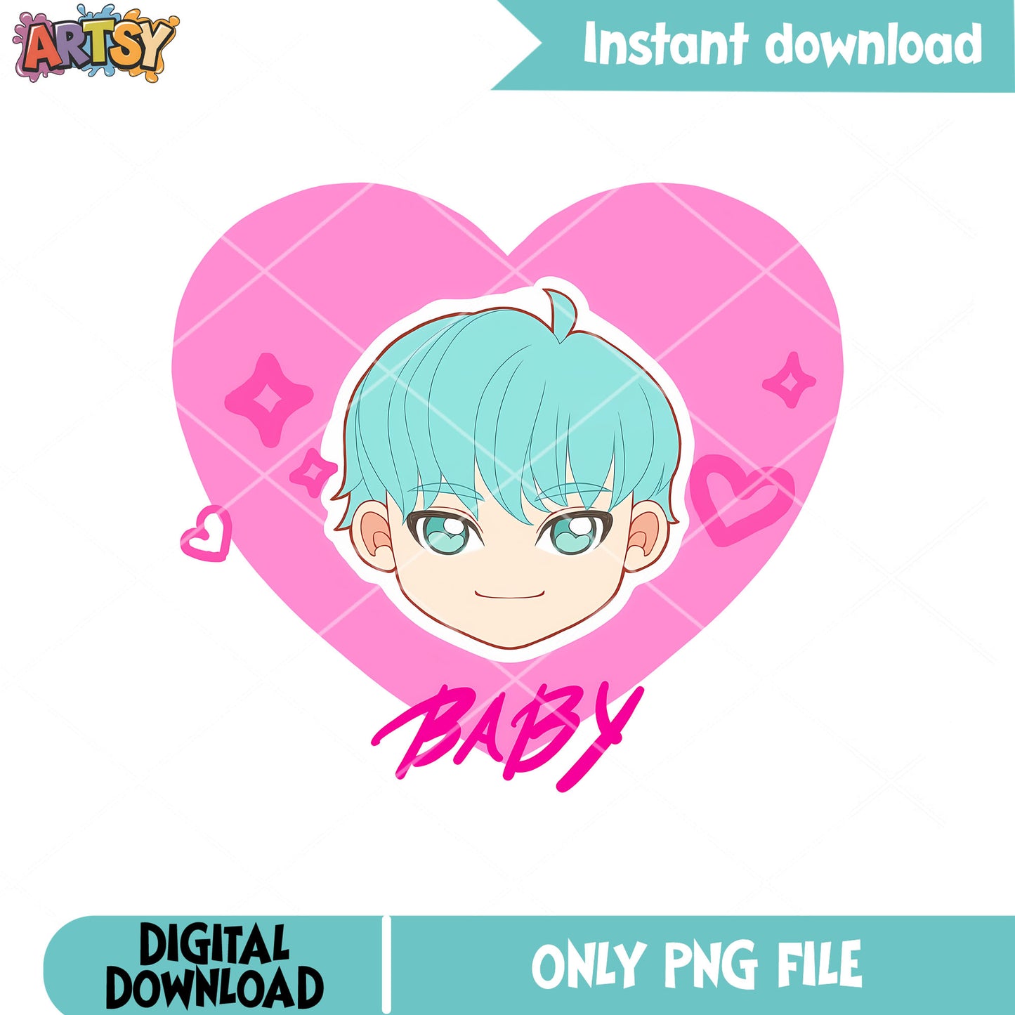 Love little baby saja boy png, romance saja png, baby saja png