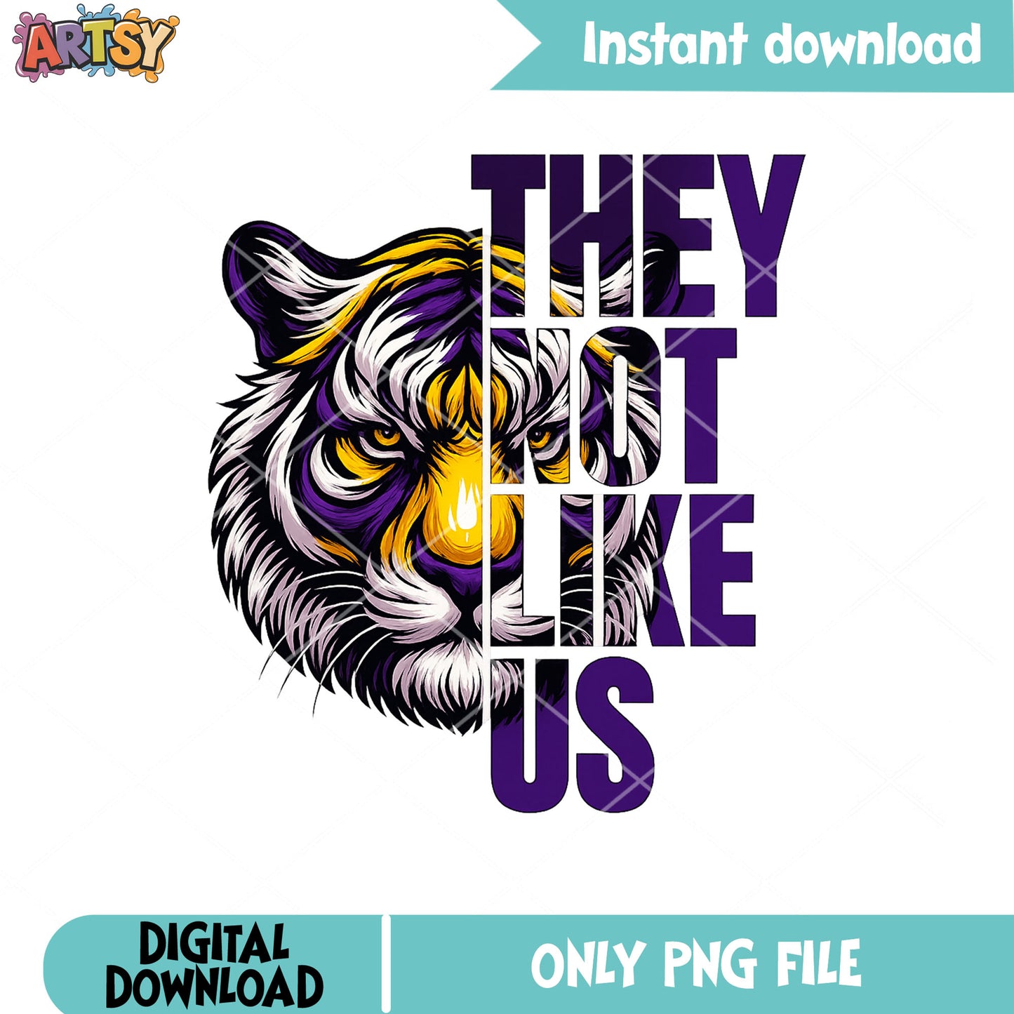 Lsu tiger they not like us png, lsu tiger png, they not like us png