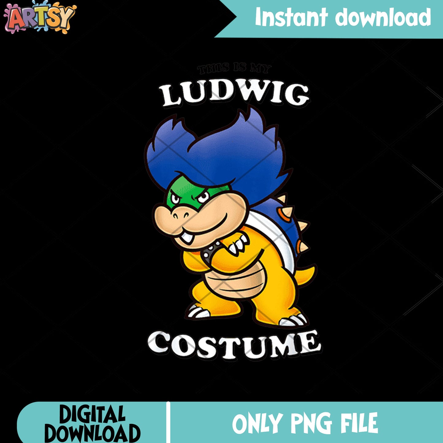 Ludwig one teeth costume png, super mario game png, nintendo art png