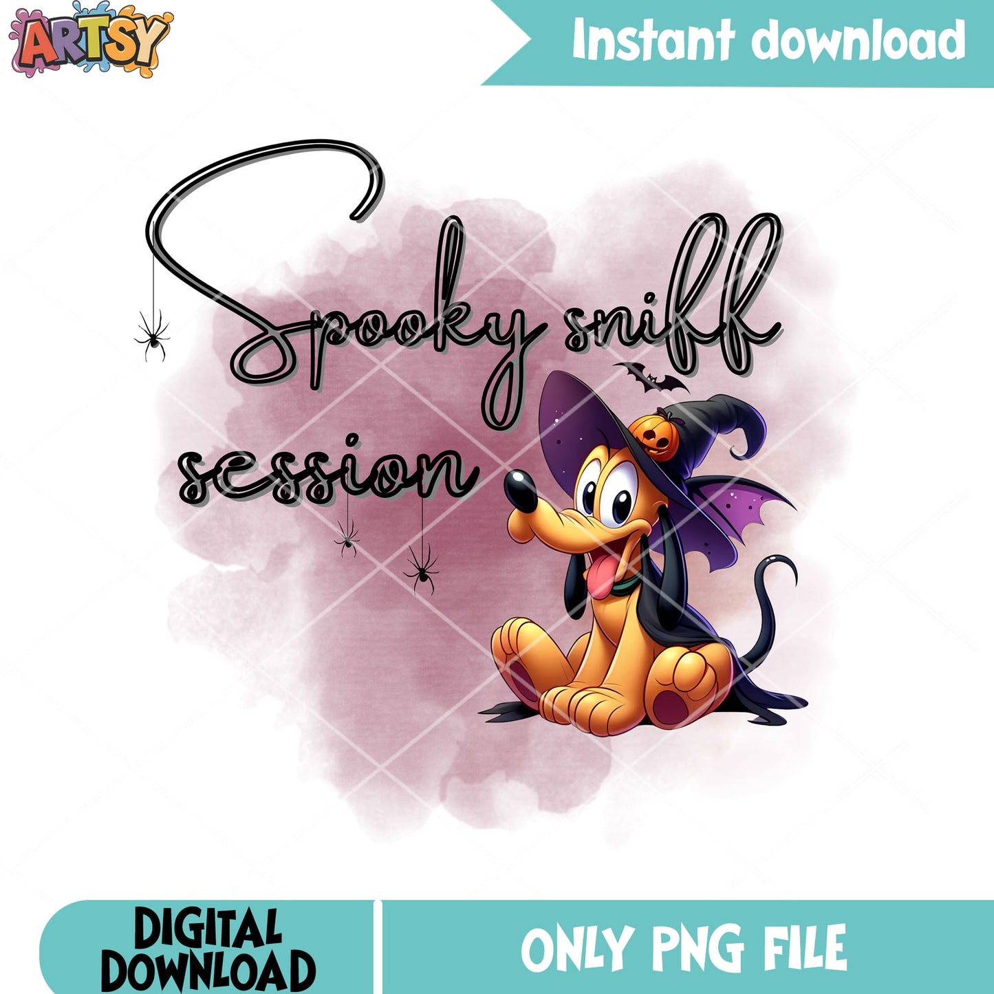 Max the spooky dog png, wicker pumpkin png, witch costume png