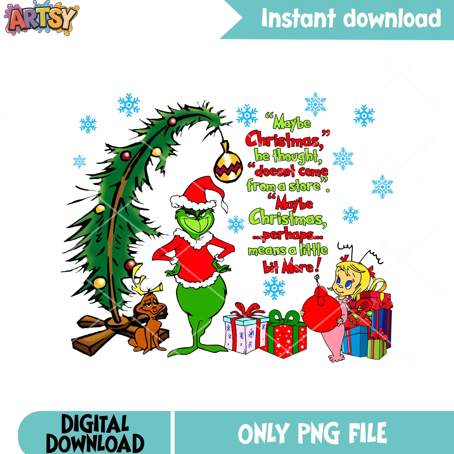 Maybe christmas perhope means alittle more png, christmas png, xmas png