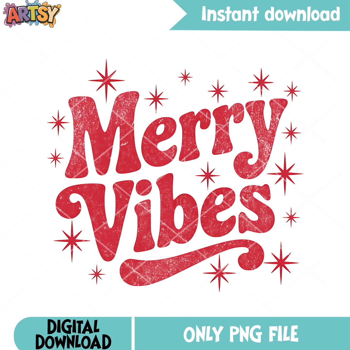 Merry vibes png, happy christmas png, christmas night png