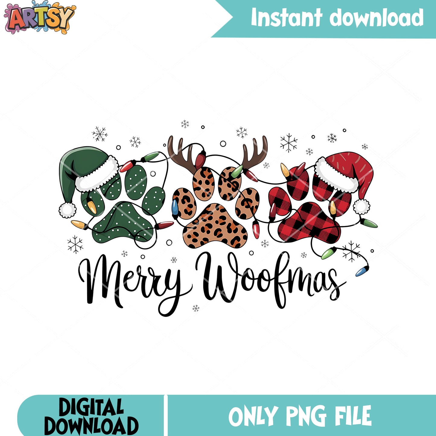 Merry woofmas png, merry christmas png, santa hat png