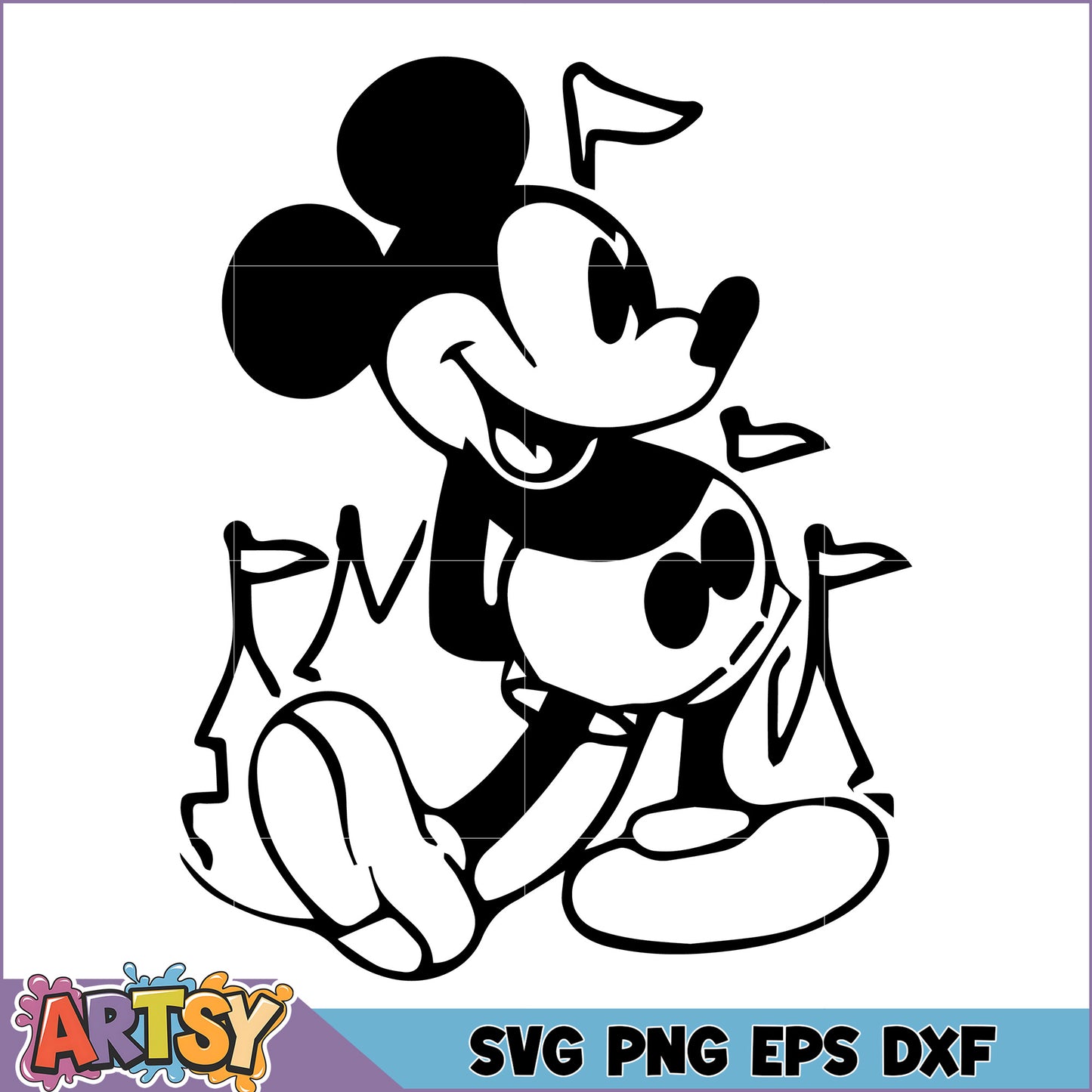 Mickey Mouse Classic SVG Design for Fans and Crafters