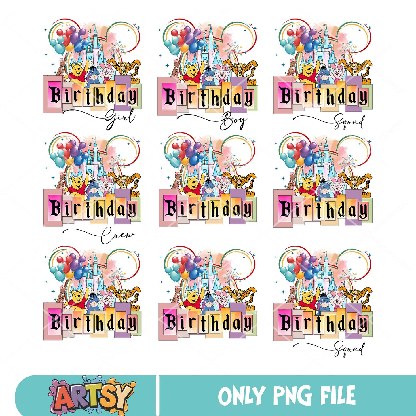 Mickey birthday boy png bundle, disney mickey png, mickey head png