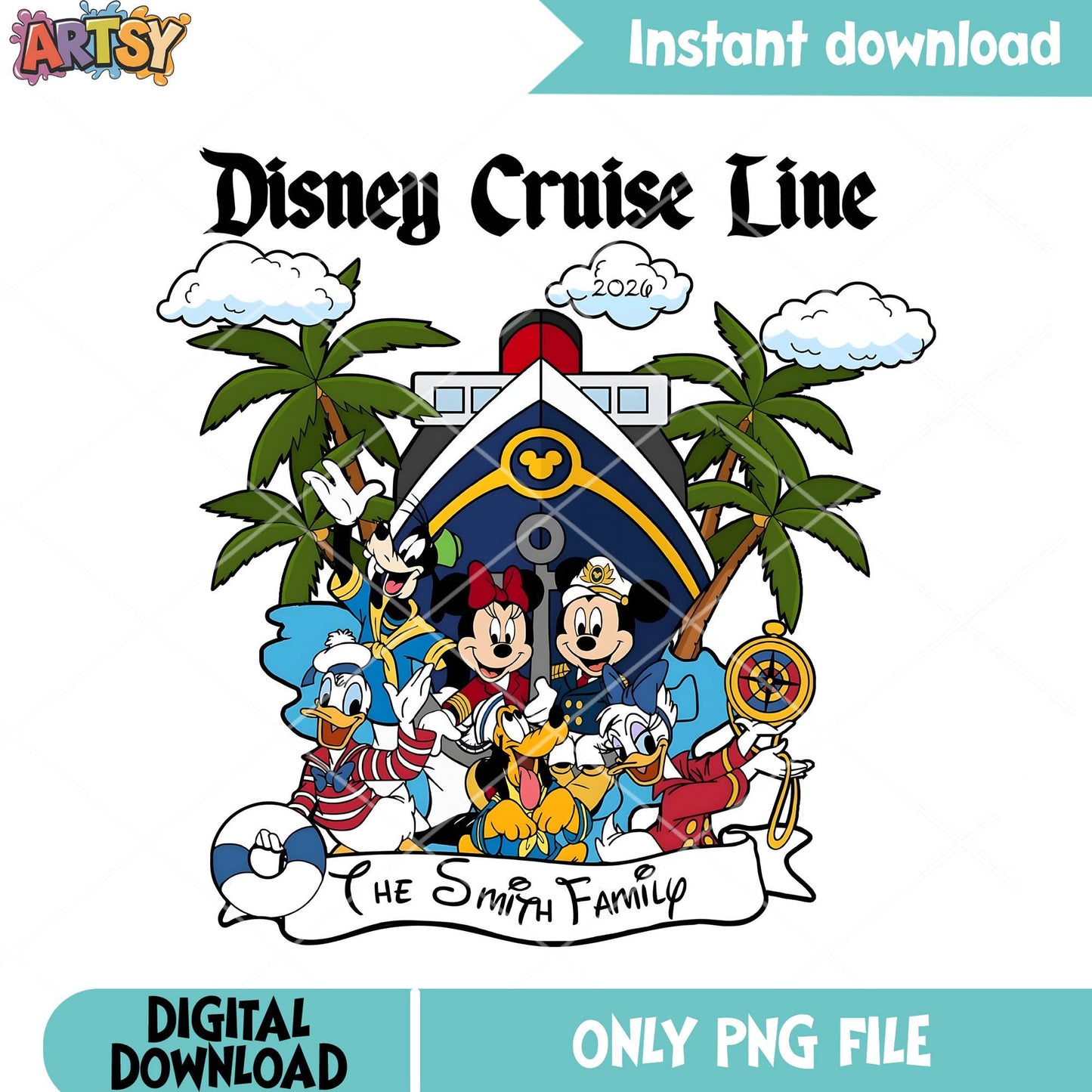Mickey friends cruise png, cruise travel png, mickey friends png