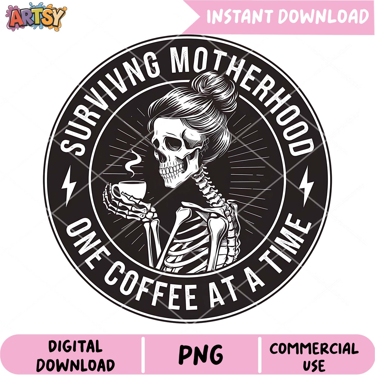 Mom Life Coffee PNG Sublimation