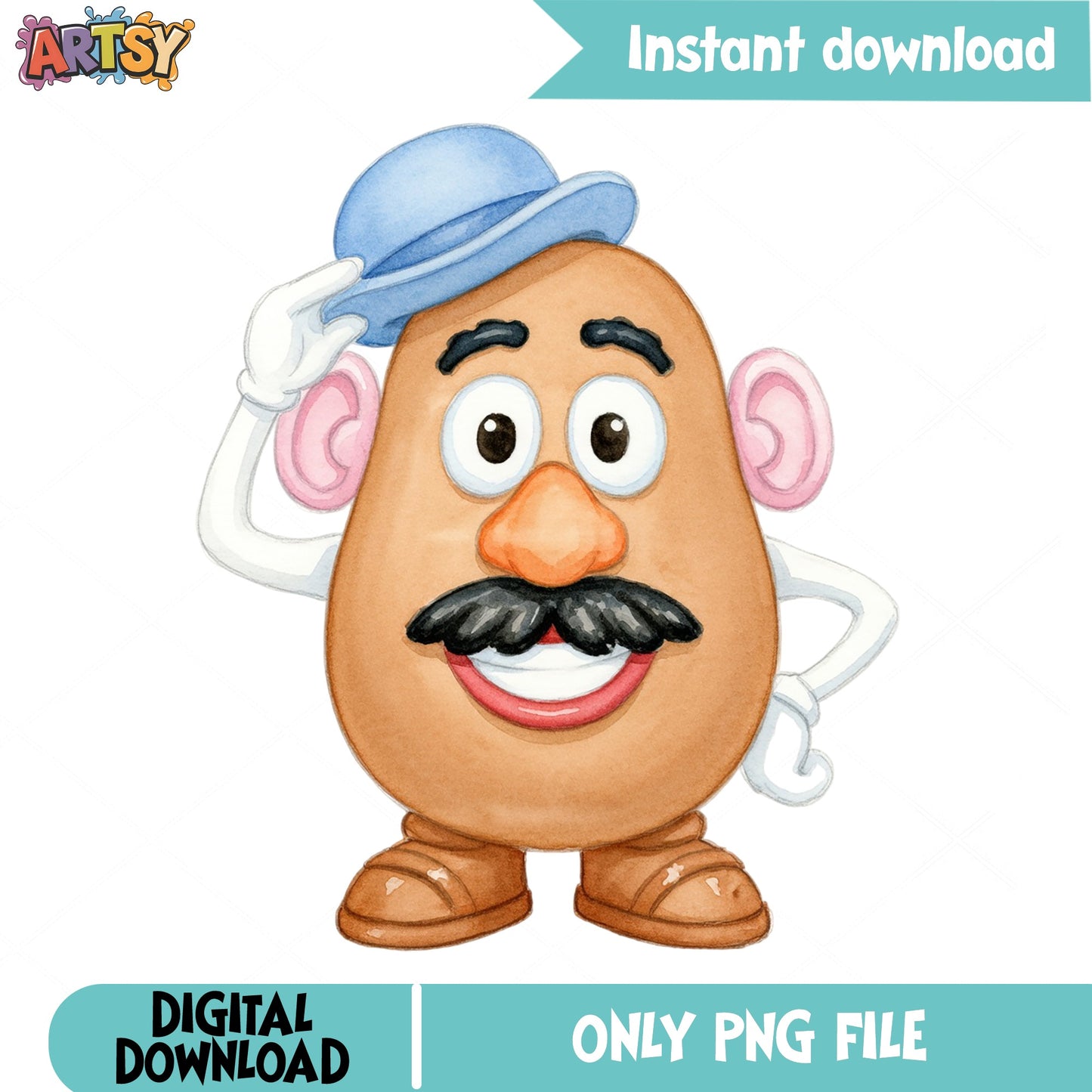 Mr Potato Head PNG Clipart, Toy Story Character PNG, Disney PNG