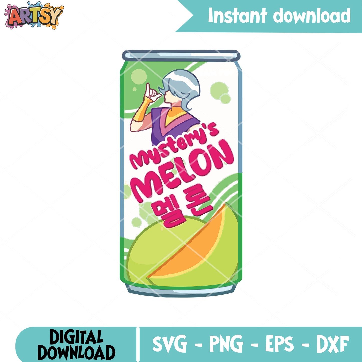 Mystery melon soda pop svg, mystery soda pop svg, saja boys svg