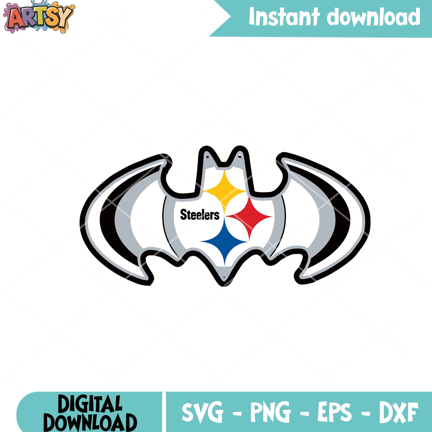 NFL batman nation svg, pittsburgh steelers svg, division svg