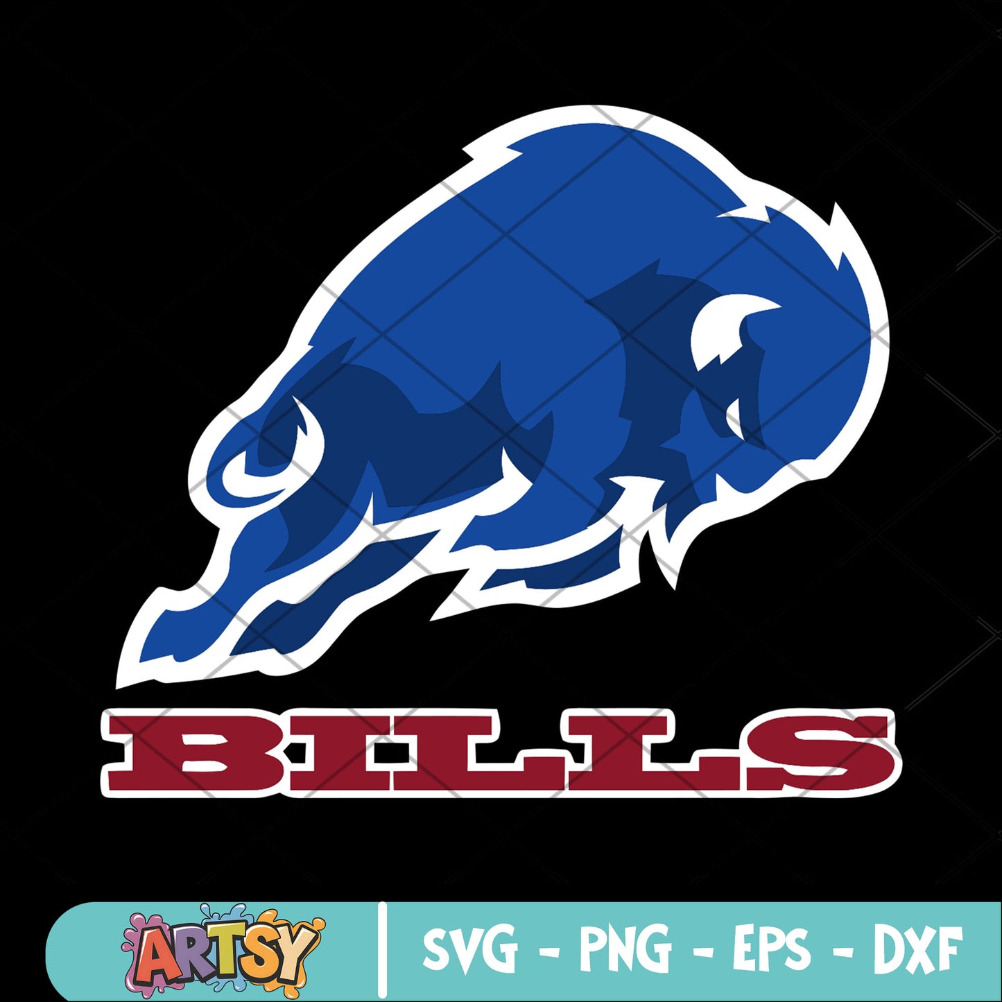 NFL buffalo team svg, nfl football svg, buffalo bills svg