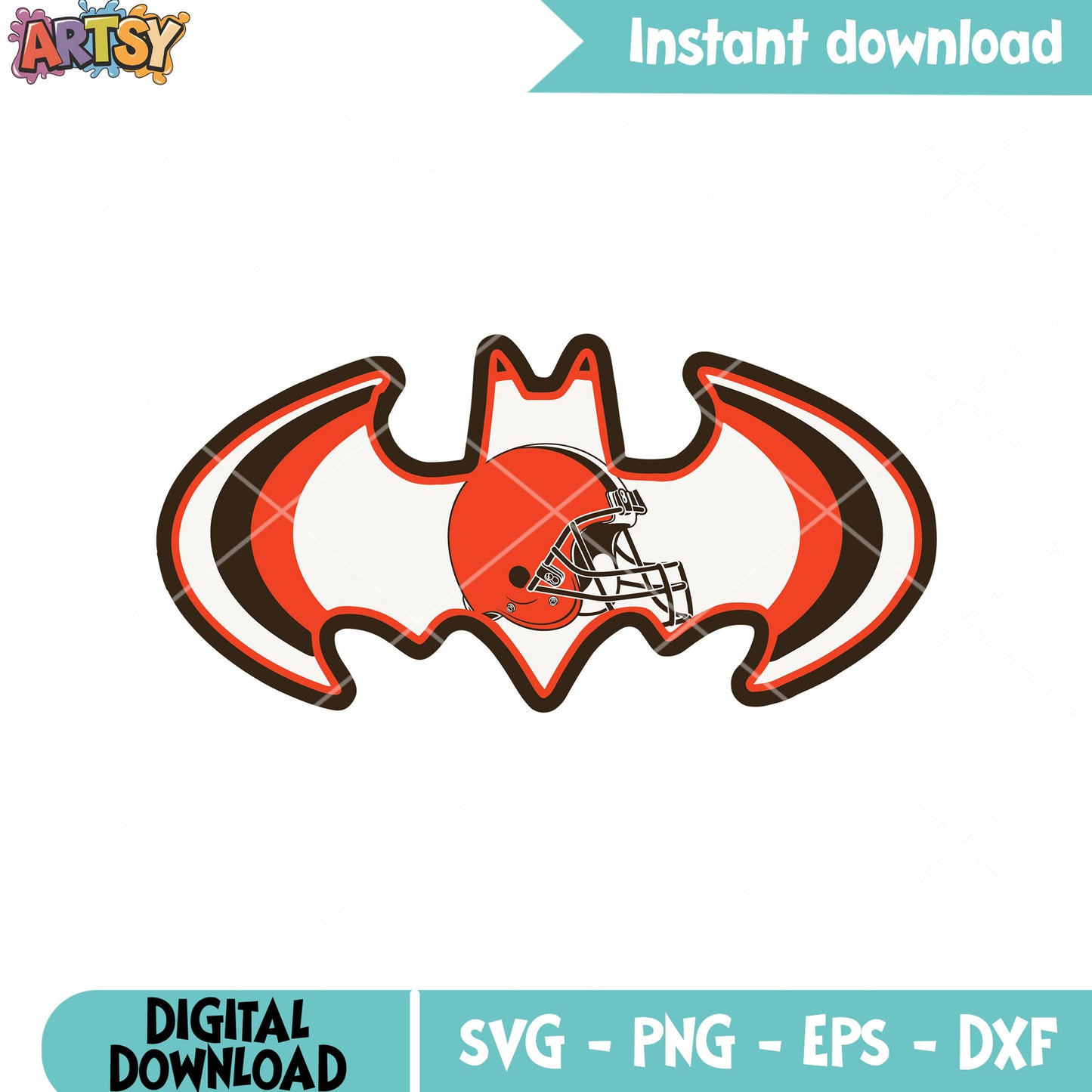 NFL cleveland browns team svg, afc north svg, batman svg
