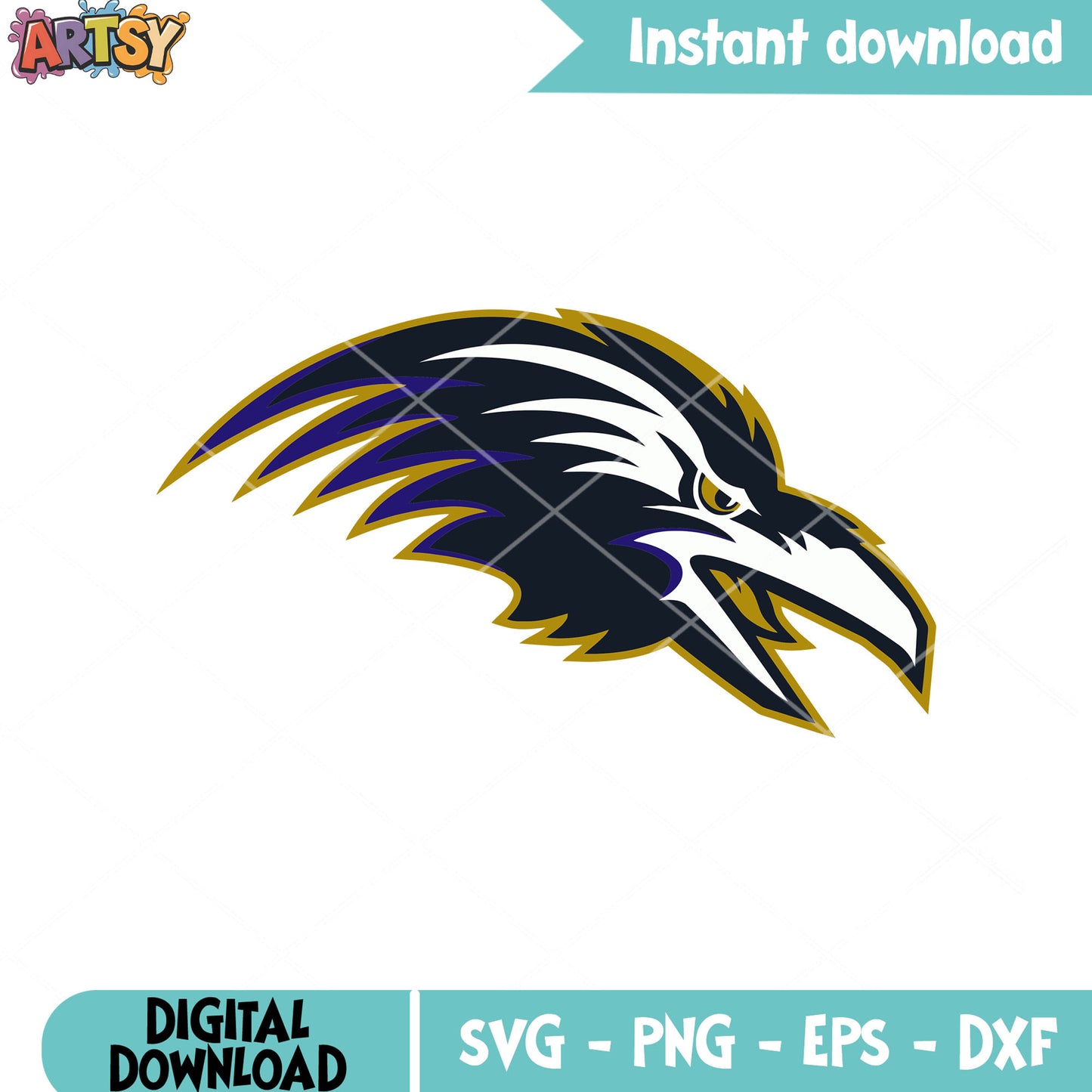 NFL falcon bird svg. baltimore ravens svg, football american svg