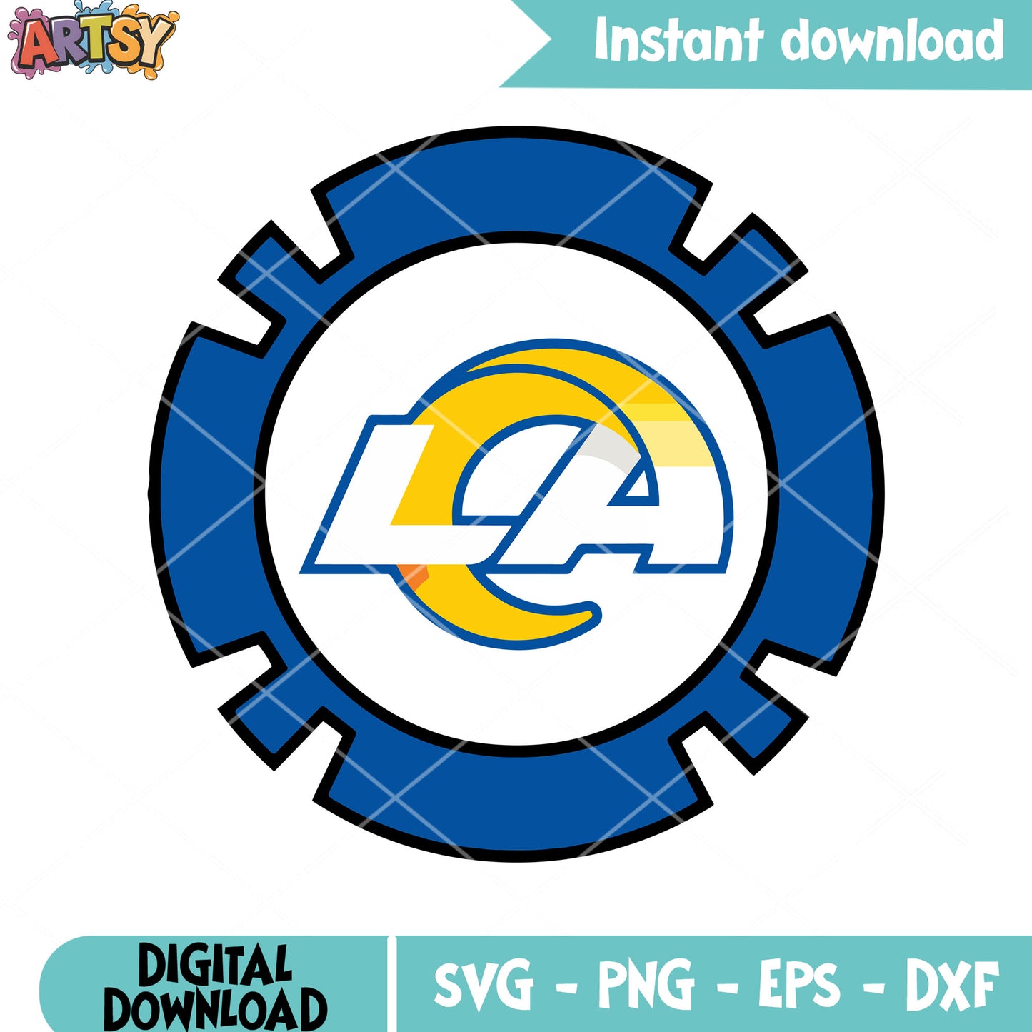 NFL football team svg, la rams svg, los angeles rams svg