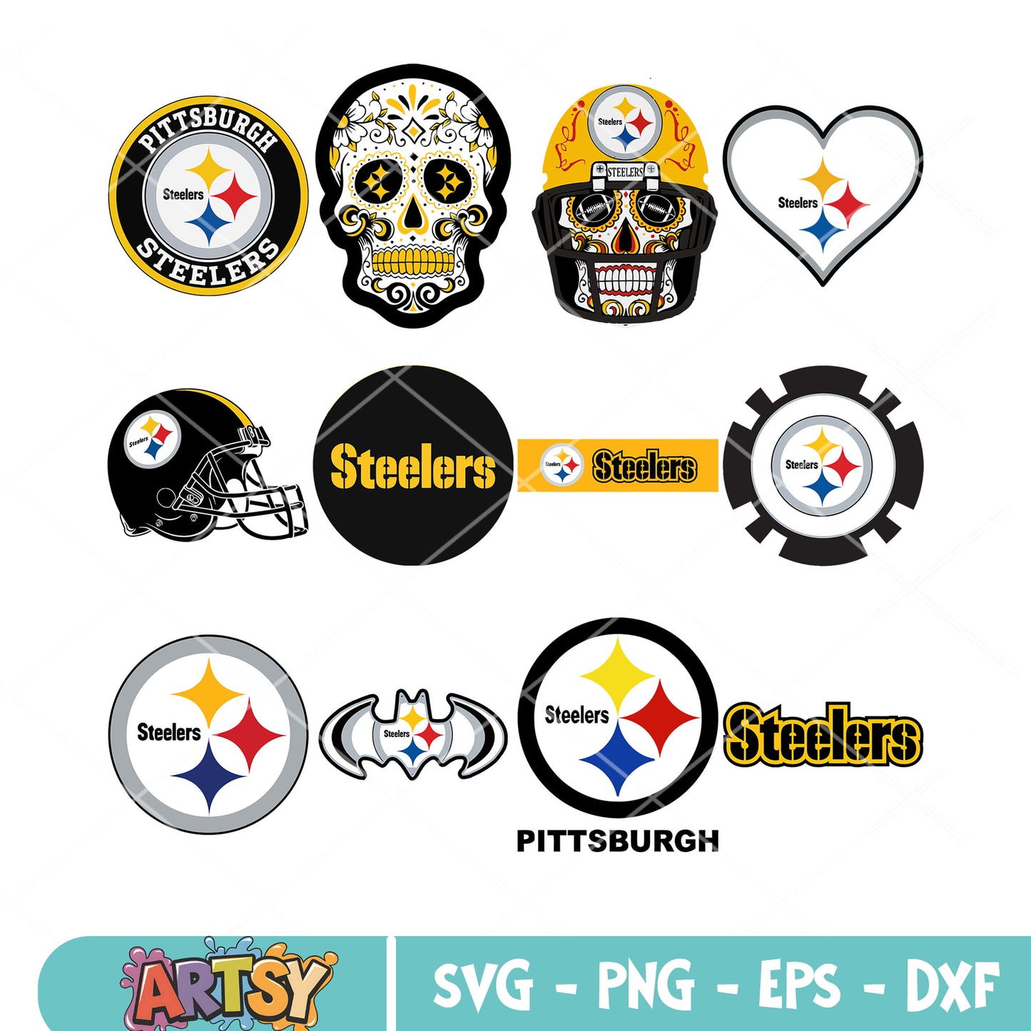 NFL teams football bundle svg, skull skeleton svg, batman svg
