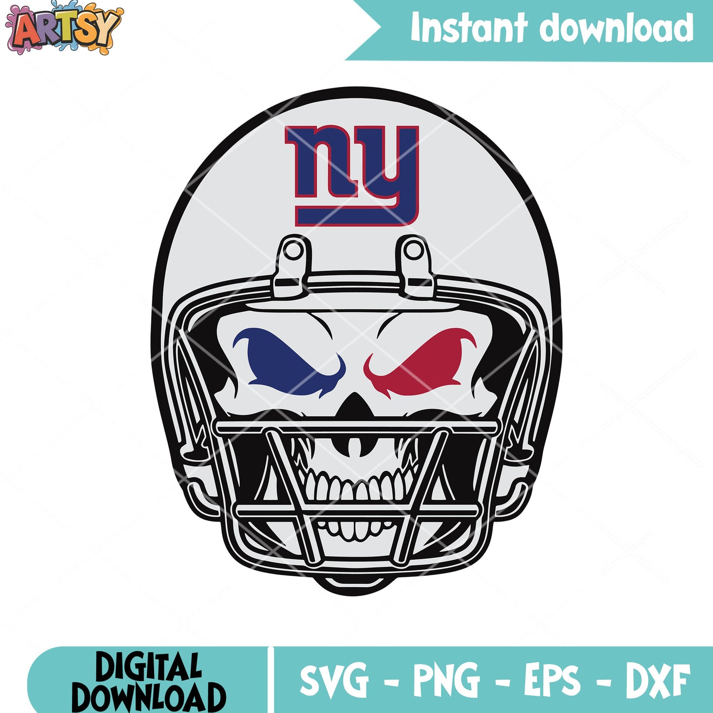 NY giants football helmets svg, giants team svg, skull skeleton svg
