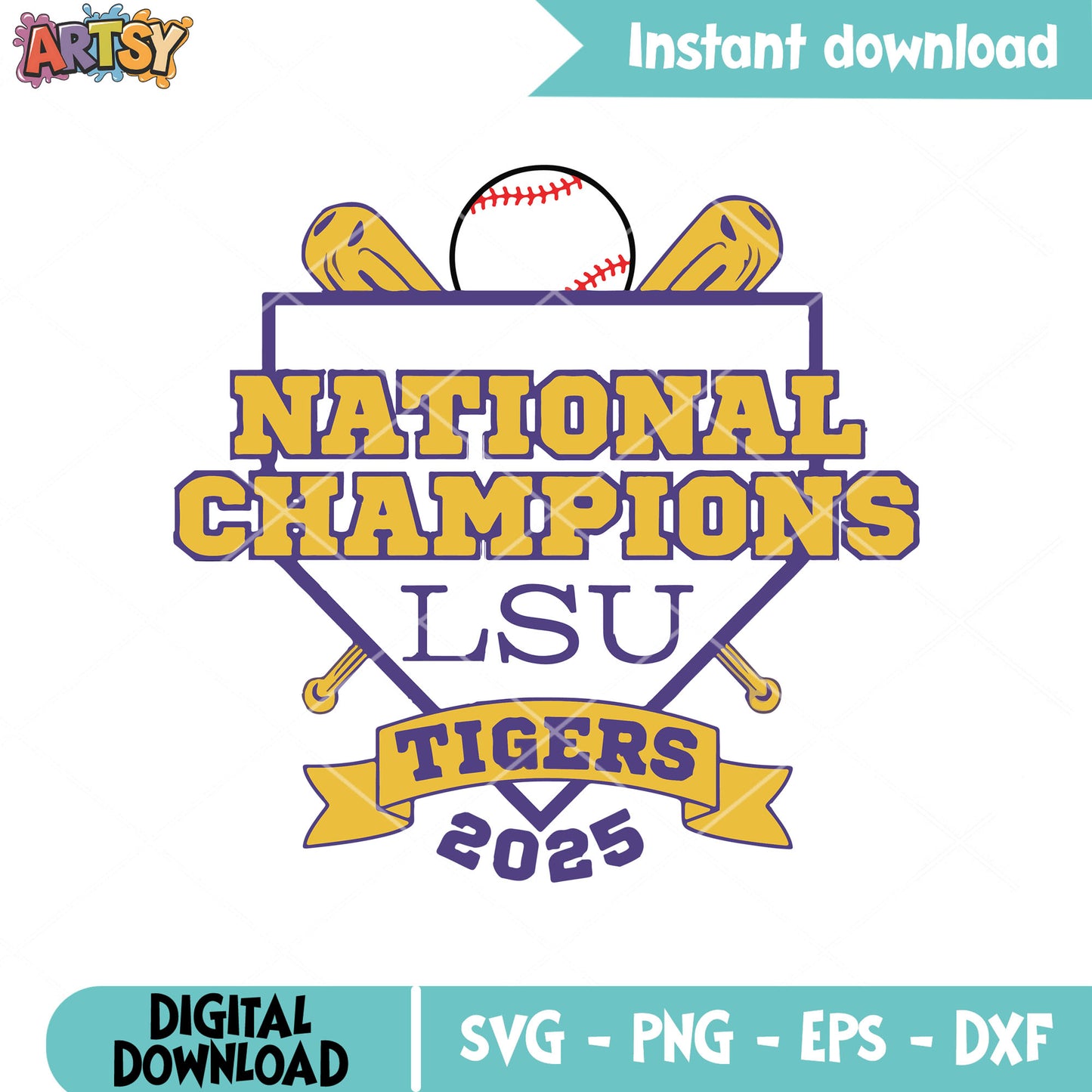 Ncaa champions lsu tigers 2025 svg, ncaa champions svg, lsu tigers svg