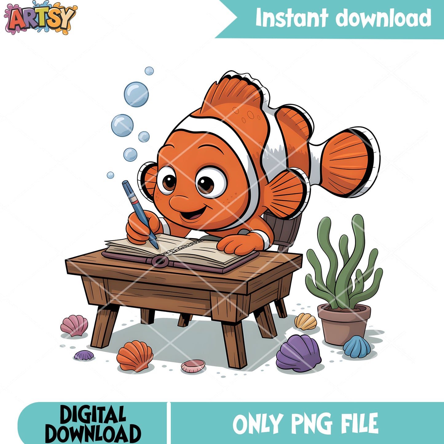 Nemo etudian clownfish png, disney nemo png, disney finding nemo png