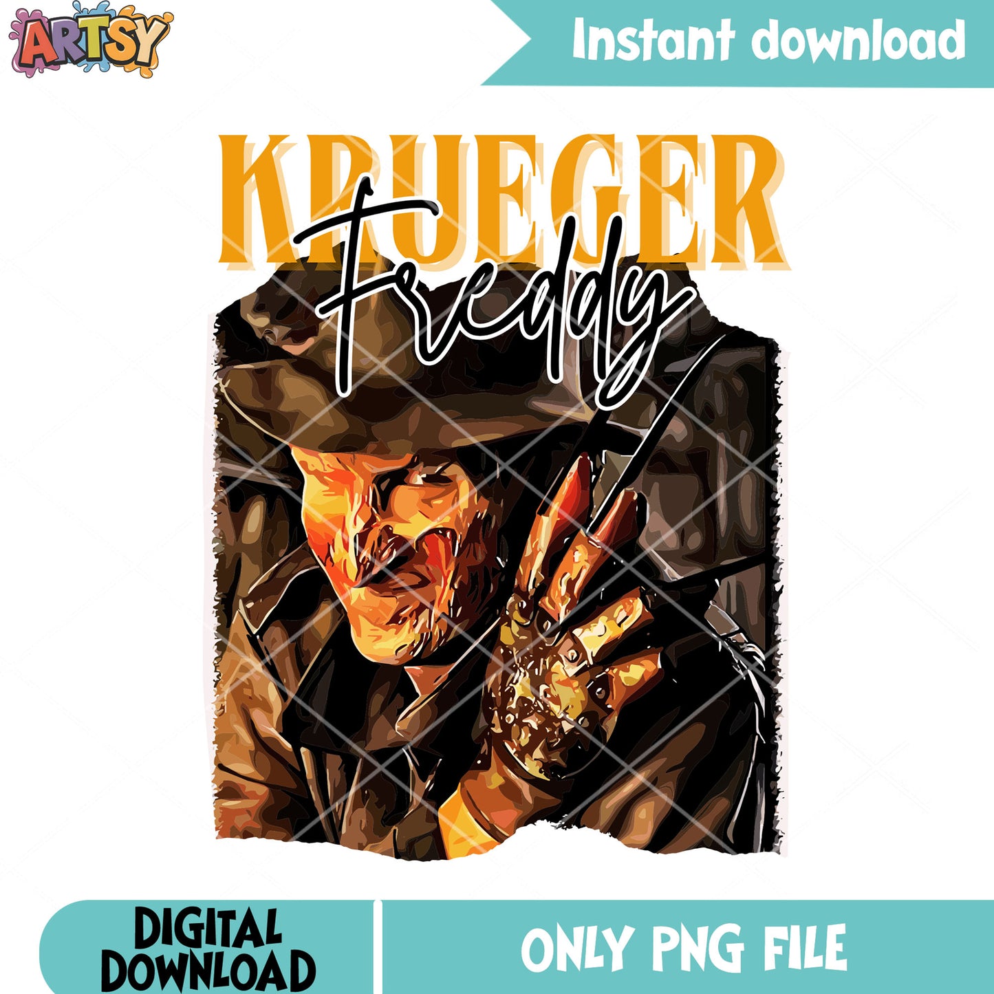 Nightmare killer png, sharp claw png, halloween movie png