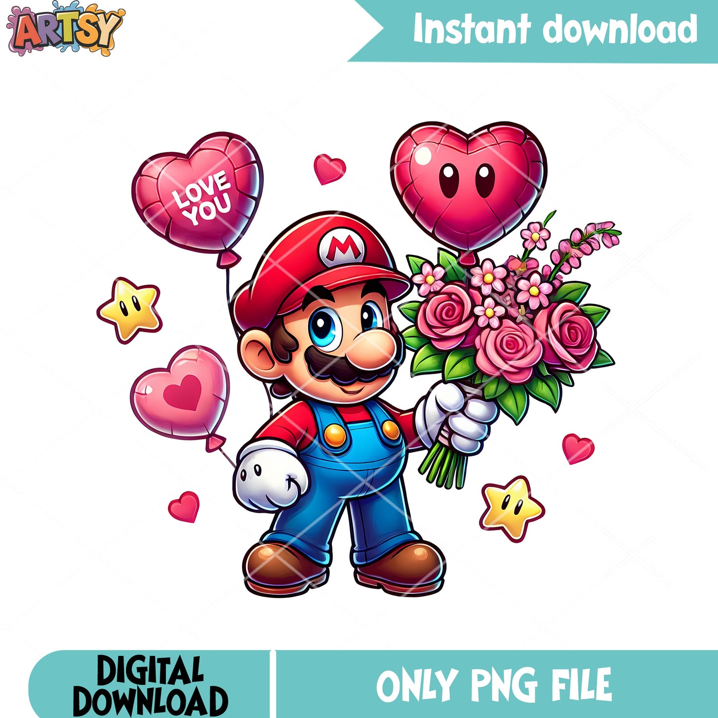 Nintendo switch stuff vanletines png, valentine gifts png, super mario png