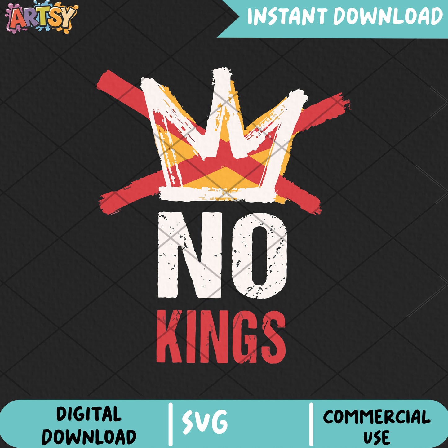 Nope no kings america svg, no kings svg, trump no king svg