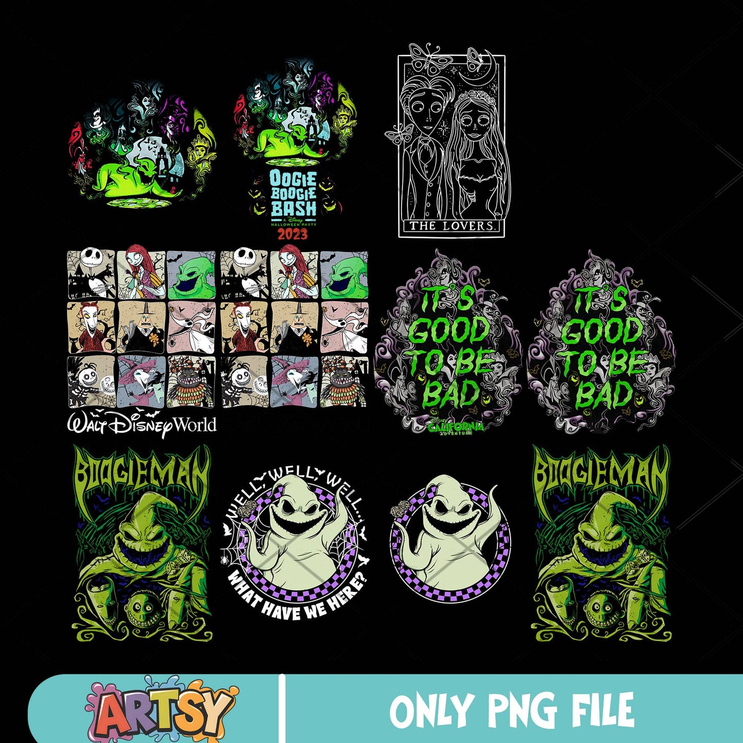 Oogie boogie png bundle, oogie boogie bash png, oogie 2025 png