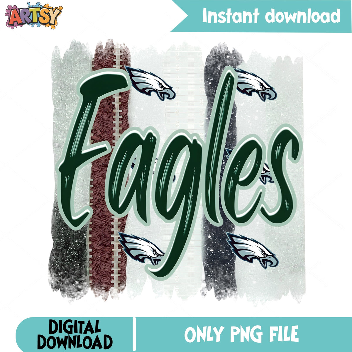 Philadelphia Eagles PNG, Eagles Football Sublimation, NFL PNG