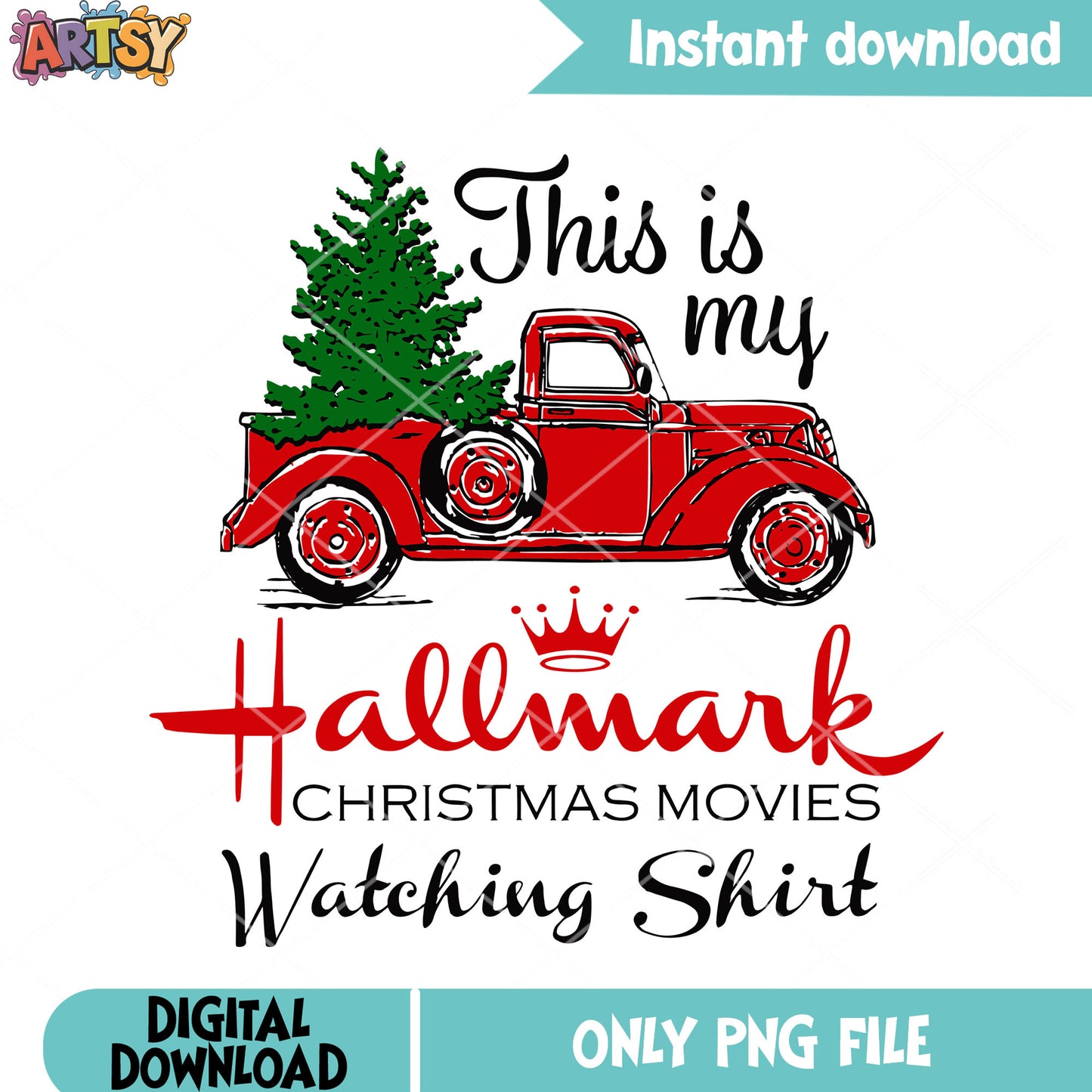 Pine tree christmas truck png, merry christmas png, christmas tree png