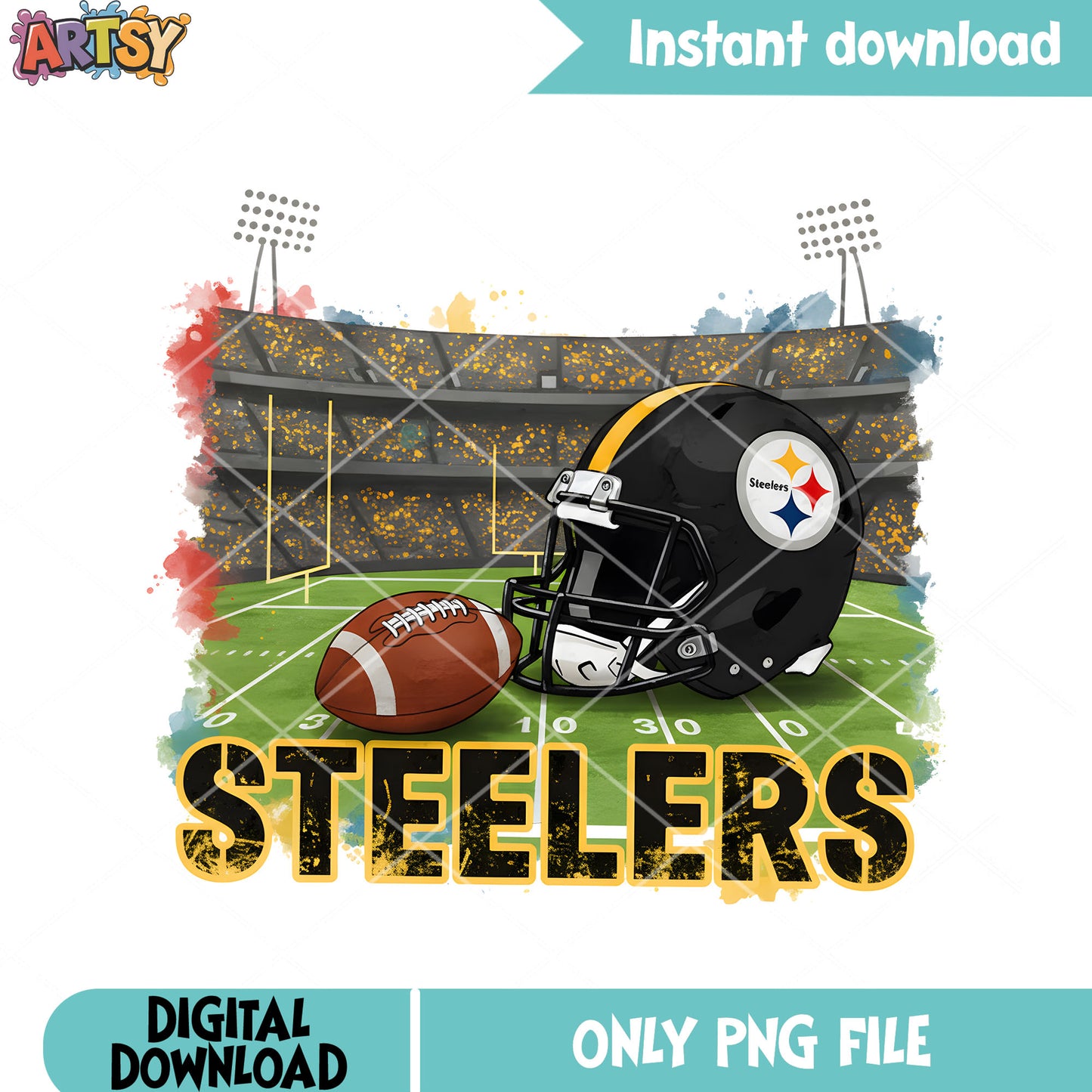 Pittsburgh Steelers png, black rugby helmet png, rugby ball png